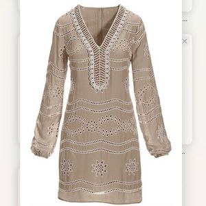 Embellished Lace Tunic Dress